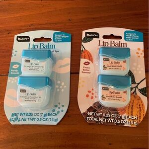 B Pure Lip Balm Set - Blue and Brown